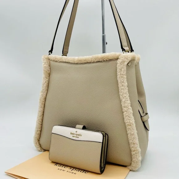 KATE SPADE ♠️ Leila Medium Shoulder Bag & Compact Bifold Wallet - Picture 3 of 13